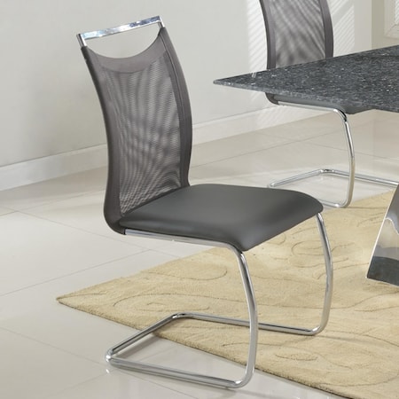 Meshed Back Cantilever Side Chair