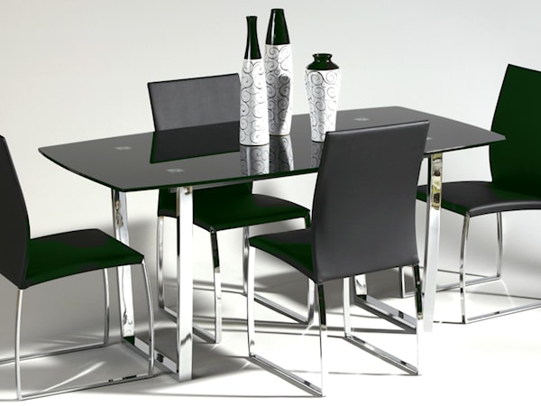 5-Piece Glass Top Dining Set