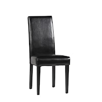 Straight Back Upholstered Parsons Dining Side Chair