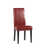 Straight Back Upholstered Parsons Dining Side Chair
