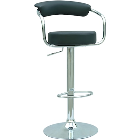 Swivel and 25" to 33" Adjustable Height Stool with Chrome Base