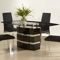 Contemporary Boat Shape Dining Table