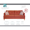 Sussex Upholstery Co. Jett 3 Cushion Sofa