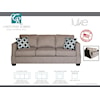 Sussex Upholstery Co. Luke 3 Cushion Sofa