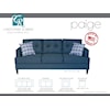 Sussex Upholstery Co. Paige 3 Cushion Sofa