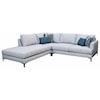 Sussex Upholstery Co. Parker 3 PC Sectional L Armless Chaise + Corner + R