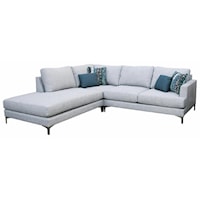 3 PC Sectional L Armless Chaise + Corner + RAF Love