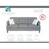 Sussex Upholstery Co. West 3 Cushion Sofa