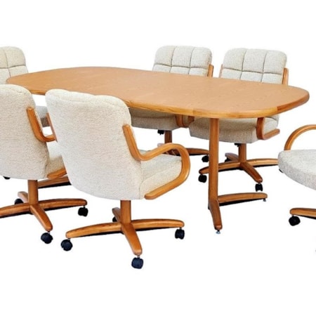 Square Round Rectangular Table w/ Twin Legs