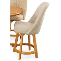 Counter Height Bar Stool with Full Back
