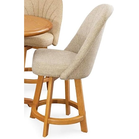 Counter Height Bar Stool with Full Back