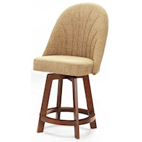 Counter Height Bar Stool with Full Back