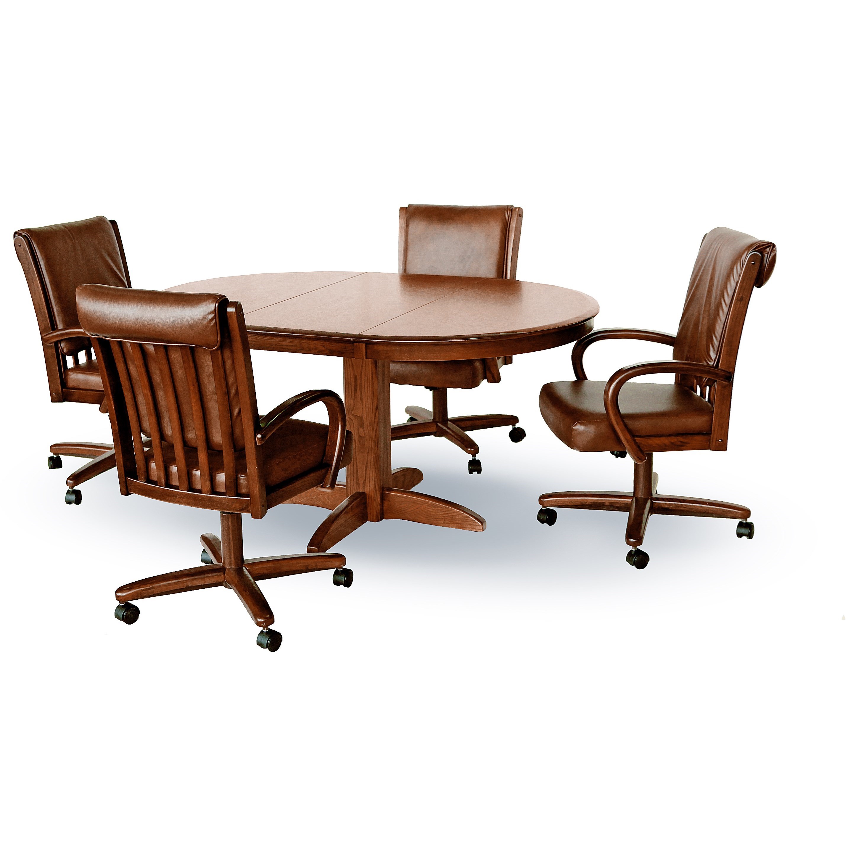 Chromcraft Custom Dining Solid Ash Oval Pedestal Table