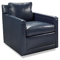 Clark Swivel Accent Chair - Indigo MX