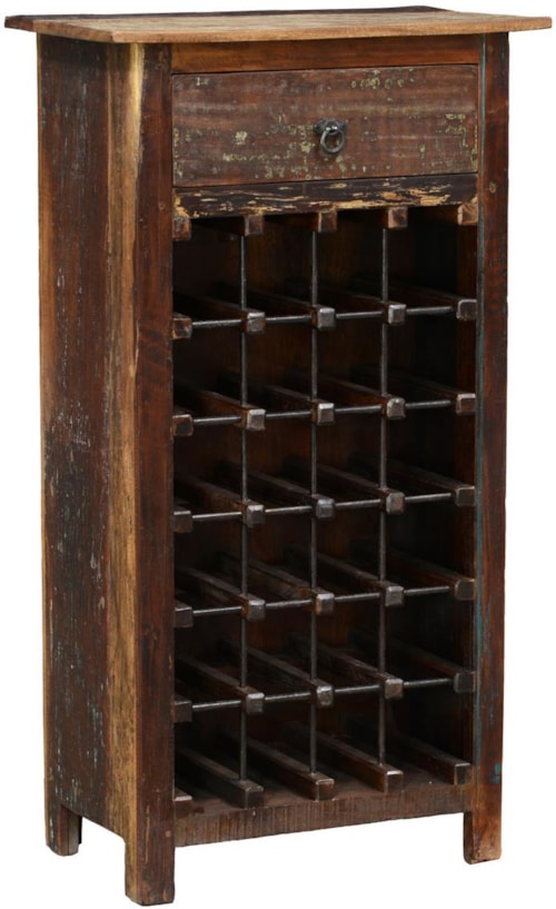 Reclaimed Wood Bottle Rack