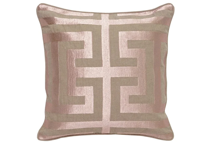 Accent Pillows Rose Gold Square Accent Pillow by Classic Home at Sam Levitz Furniture