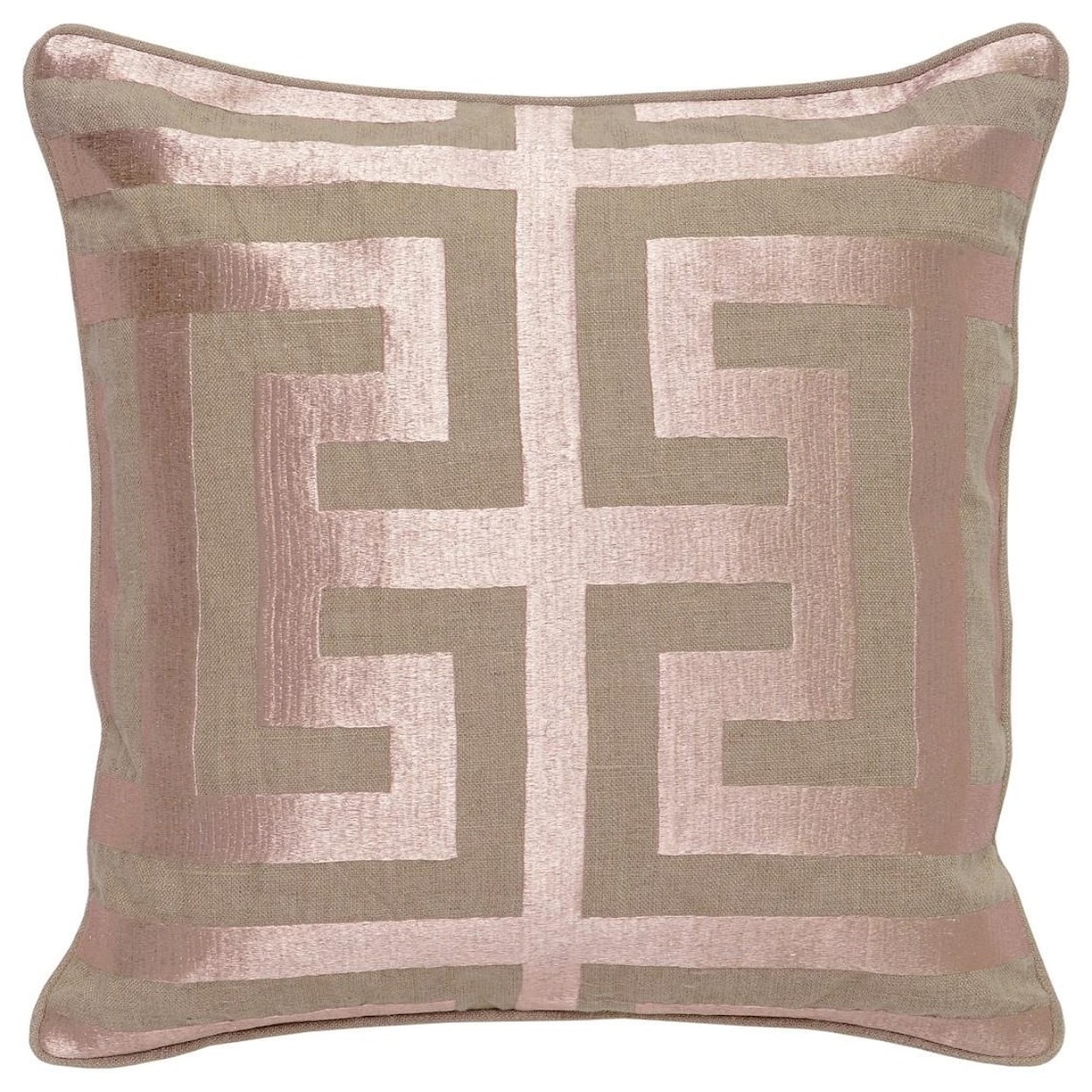 Classic Home Accent Pillows Rose Gold Square Accent Pillow