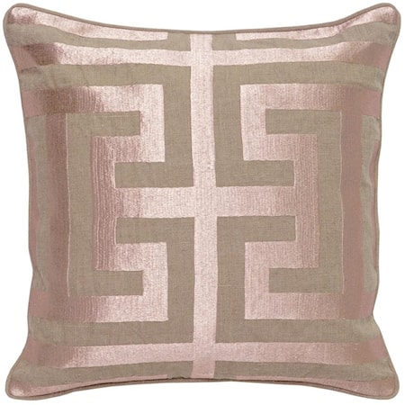 Rose Gold Square Accent Pillow