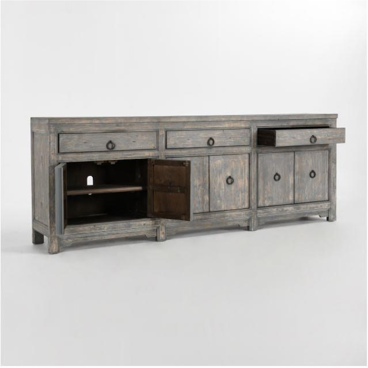 Classic Home Buffets and Sideboards Amherst Antique Blue Sideboard