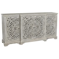 Harmony Vintage Grey Breakfront Sideboard