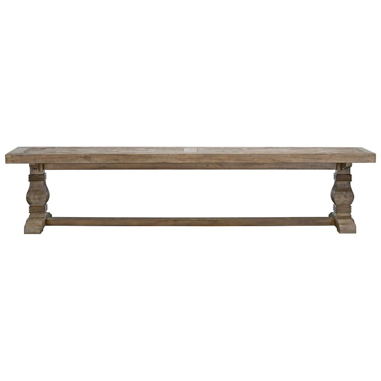 Classic Home Caleb CALEB 83" BENCH DISTRESSED BROWN