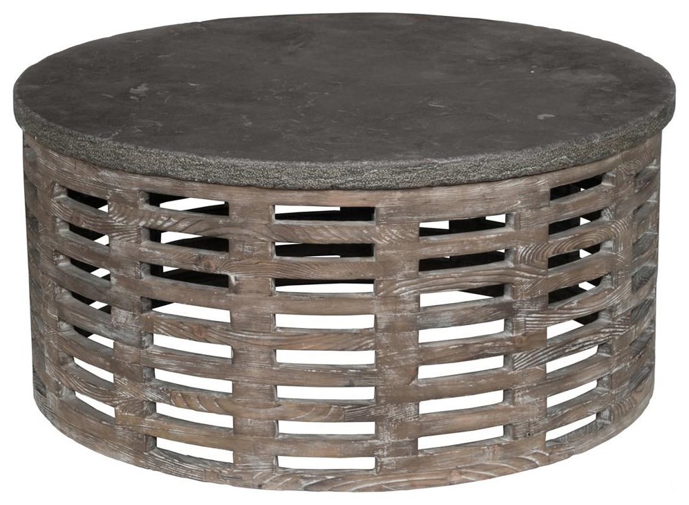 Coffee Table with Stone Top