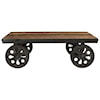 Classic Home Occasional Tables Ferrer Wheel Coffee Table
