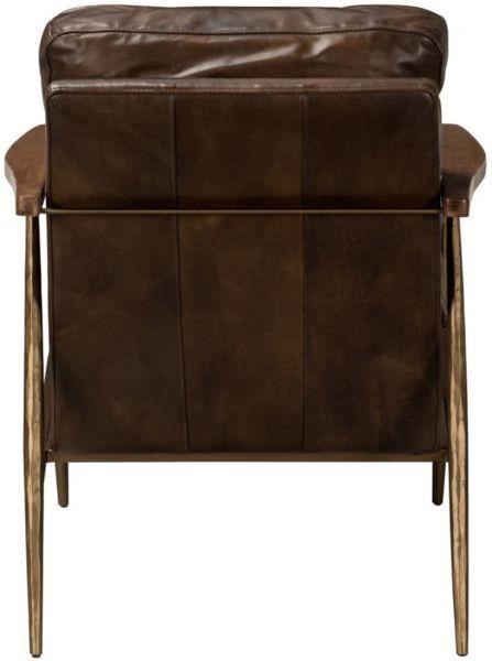 Eclectic Home Upholstery Leather Accent Chair