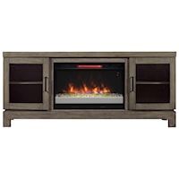 63.5" Media Mantel w/ Electric Insert