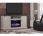 ClassicFlame Cabaret Barn Door Fireplace Media Mantel