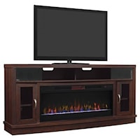 Media Mantel With 42" Electric Fireplace and Speakers