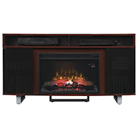 56" Media Mantel with Wire Access Holes