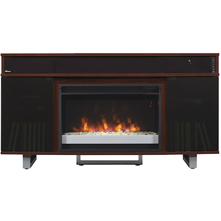 56" Media Mantel with Bluetooth Sound Bar