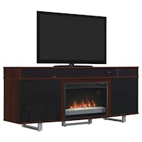 72" Fireplace Media Mantel with Bluetooth Sound Bar