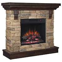 23" Wall Mantel Electric Fireplace