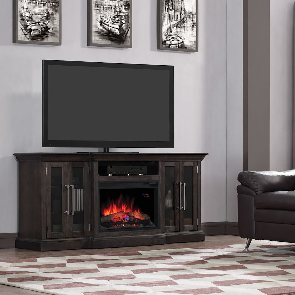 ClassicFlame Grand 72" Media Mantel