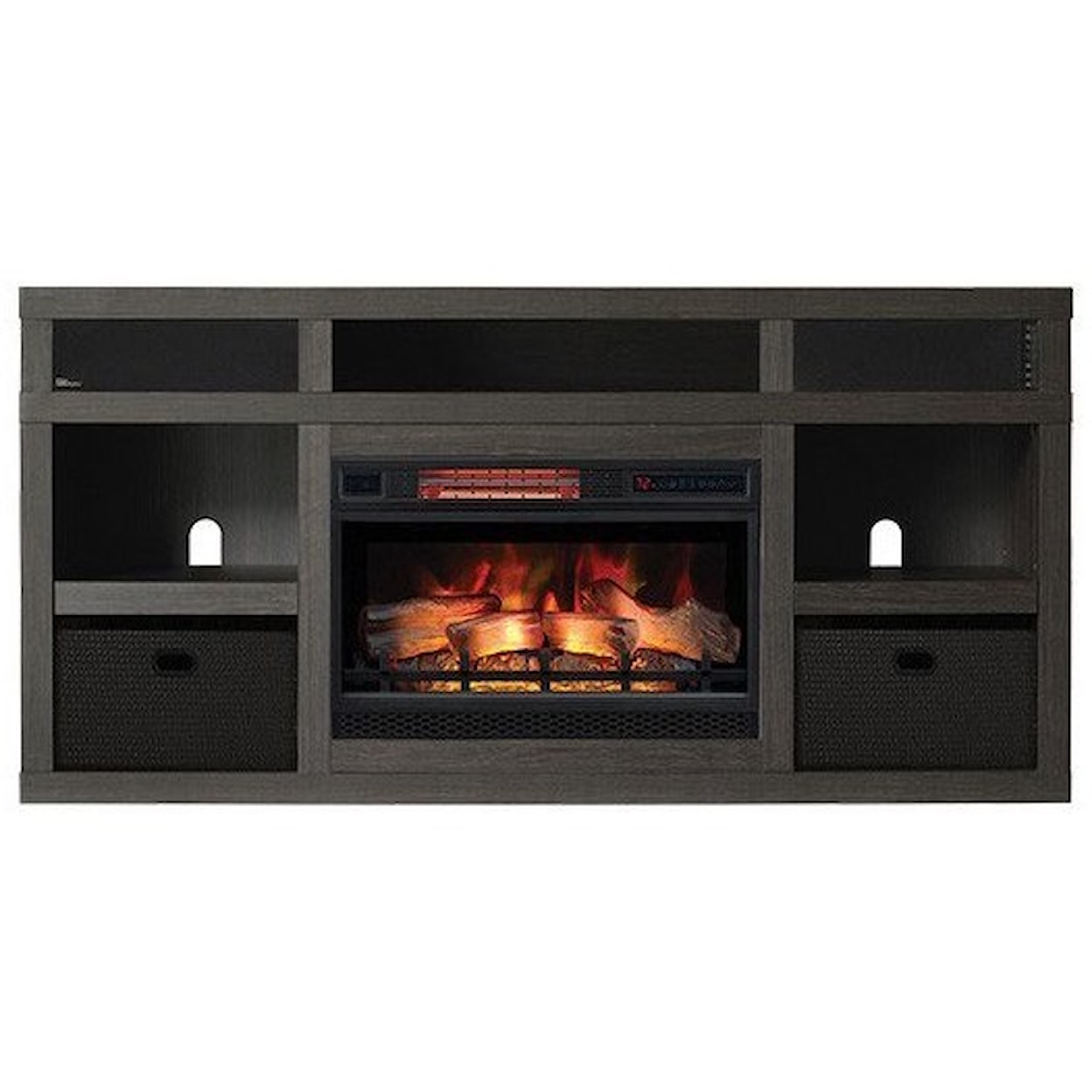 ClassicFlame Greatlin Media Mantel Fireplace with Speakers