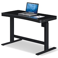 Power Adjustable Height Desk in Black