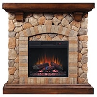 40" Wall Mantel and 18" Electric Insert