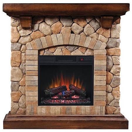 40" Wall Mantel and Electric Insert