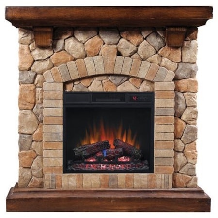 40" Wall Mantel and Electric Insert