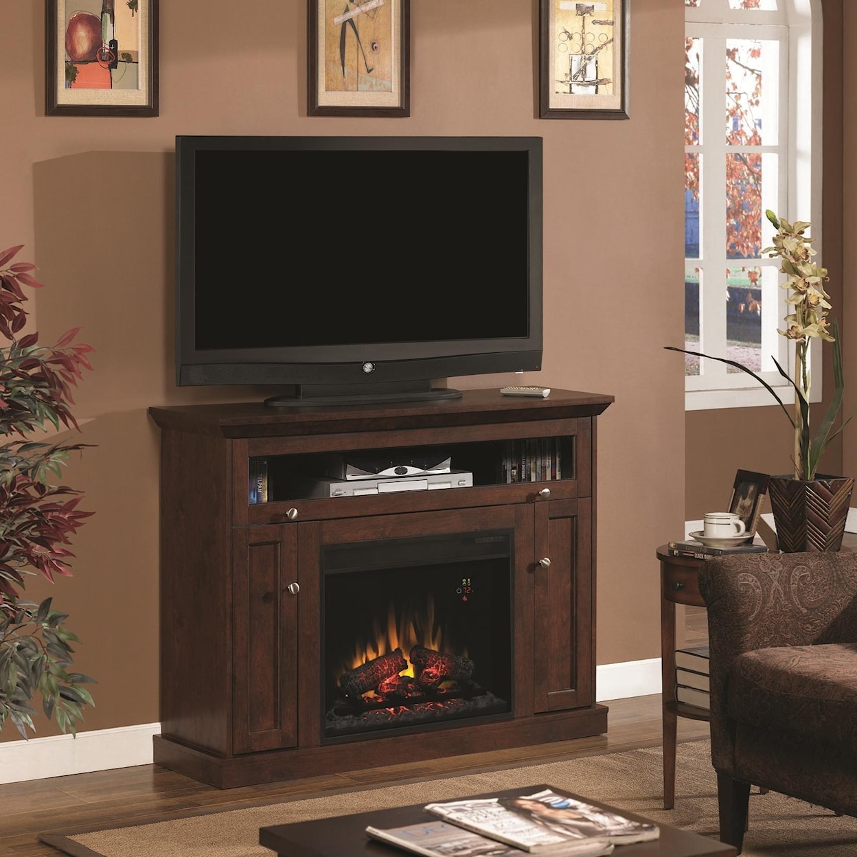 ClassicFlame Windsor Media Fireplace Mantel