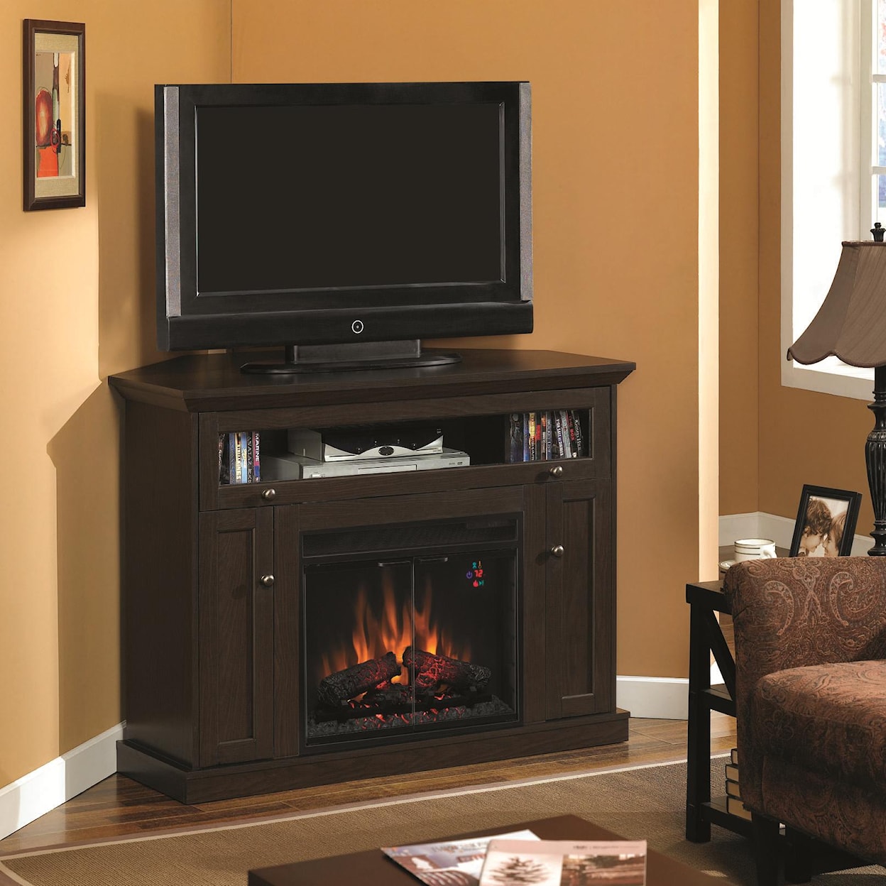 ClassicFlame Windsor Media Fireplace Mantel