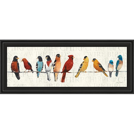 Birds on a Wire - Framed