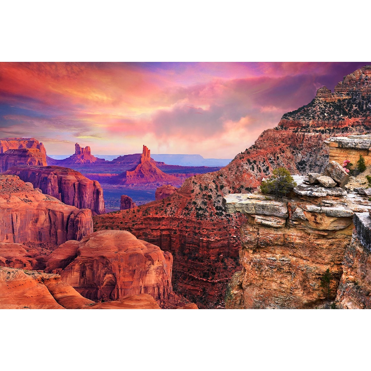 Classy Art WALLART Grand Canyon Arizona - Tempered Glass