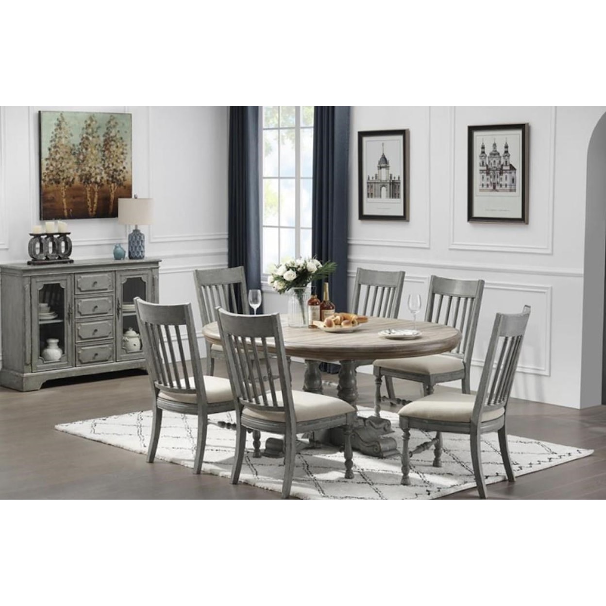 Coast2Coast Home Burke 8 Piece Dining Set