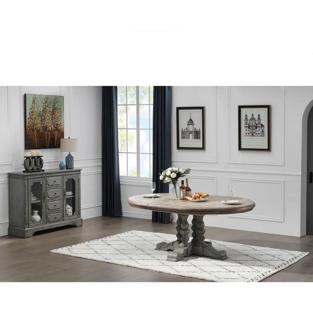 Coast2Coast Home Burke 8 Piece Dining Set