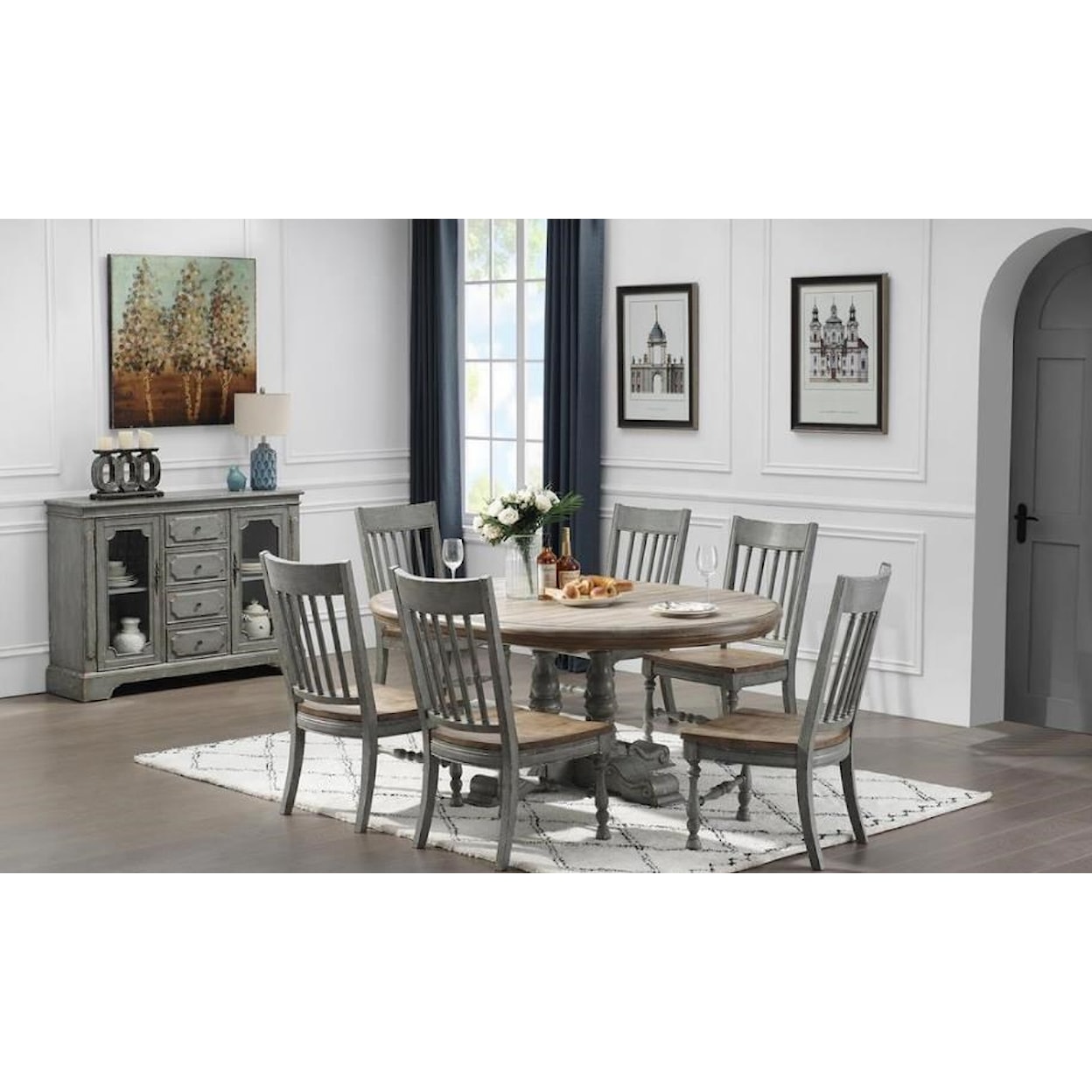 Coast2Coast Home Burke 8 Piece Dining Set