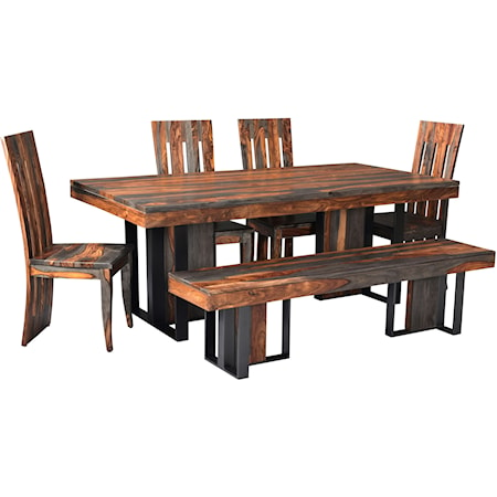 Table and Four Chair Set