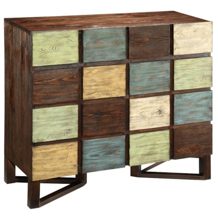 2 Drawer 2 Door Chest